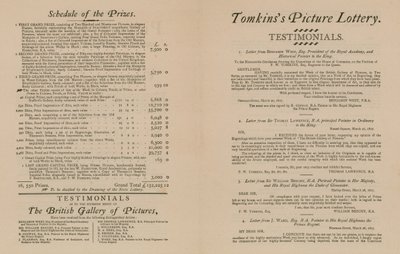 Tomkinss Picture Lottery från British Gallery of Pictures av English School