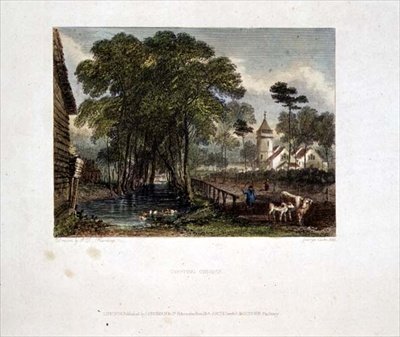 Tooting Church, gravyr av J D Harding & G Cooke av English School