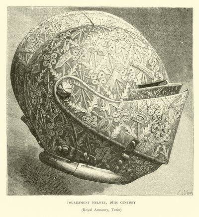 Turneringshjälm, 1500-talet av English School