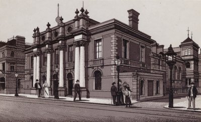 Rådhuset, Cardiff (litho) av English School