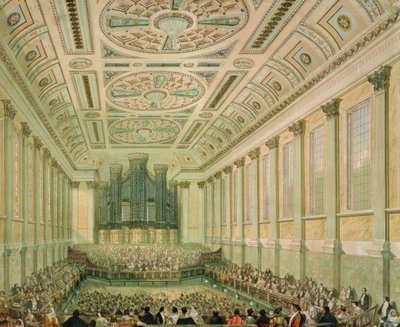 Rådhus, interiör, 1855-1875 av English School