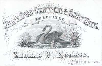 Handelskort, Black Swan Commercial & Family Hotel av English School