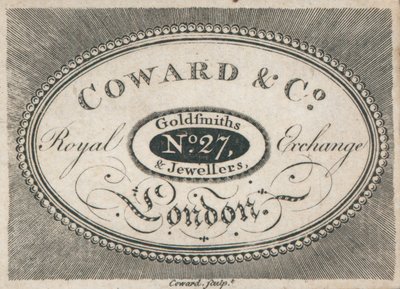 Trade card, Coward & Co av English School