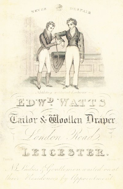 Byteskort, Edward Watts av English School