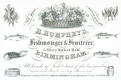 Handelskort, H Humphreys av English School