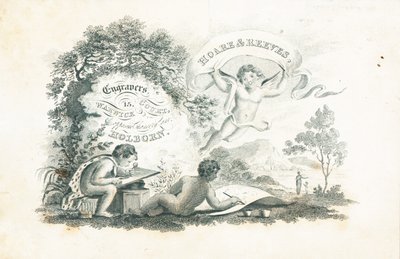 Trade card, Hoare & Reeves av English School