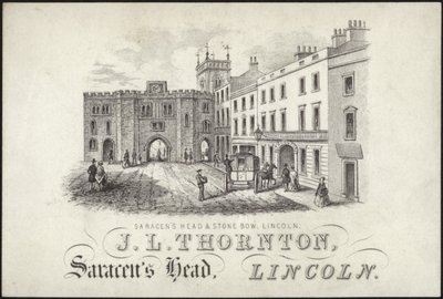 Byteskort för J L Thornton av English School