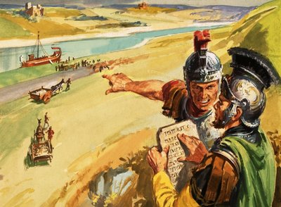 Trajanus väg byggs längs Donau av English School