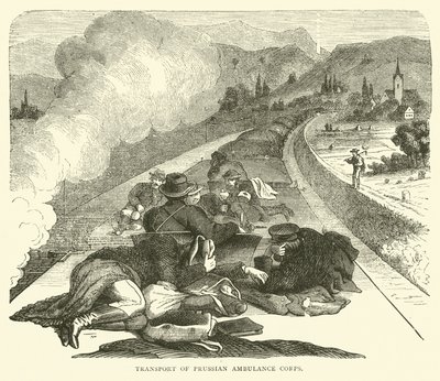 Transport av den preussiska ambulanskåren, november 1870 av English School