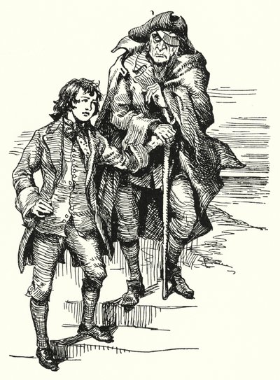 Treasure Island (litho) av English School