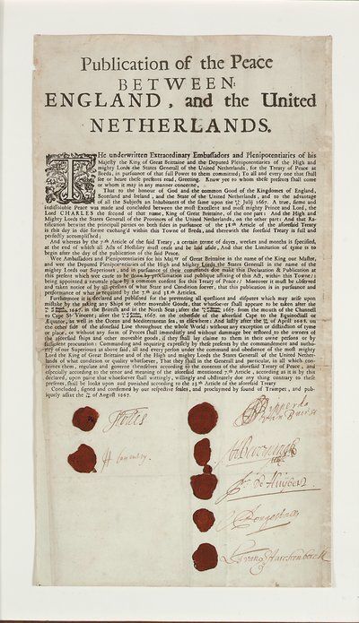 Fördraget i Breda, 1667 av English School