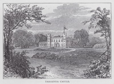 Tregenna slott (gravyr) av English School