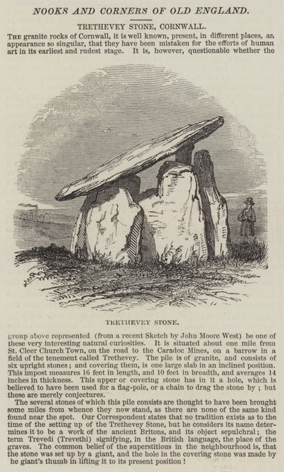 Trethevey Stone, Cornwall (gravyr) av English School