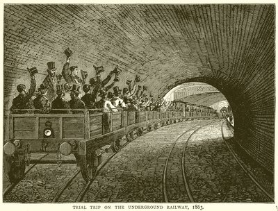 Provresa på tunnelbanan, 1863 av English School