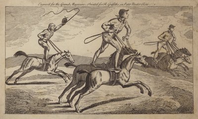 Trick riding (engraving) av English School