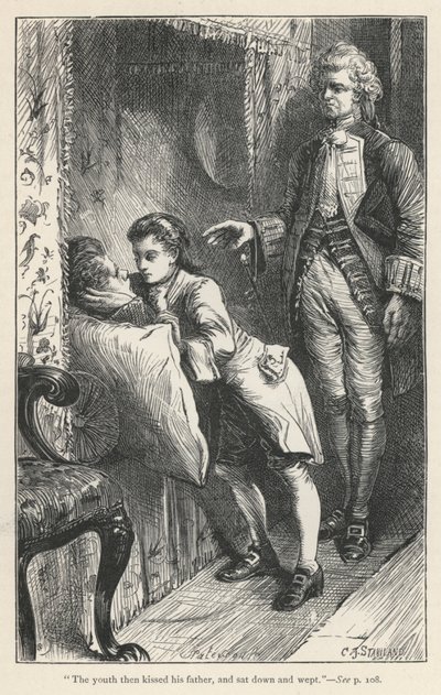 Tristram Shandy, Le Fevres död (gravyr) av English School