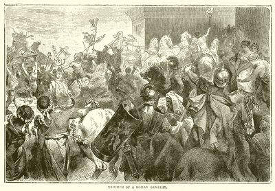 Triumph eines römischen Generals von English School