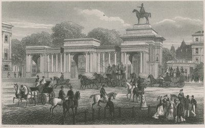 Triumfbåge, Hyde Park Corner, London av English School