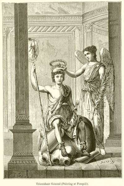 Triumferande general (målning i Pompeji) av English School