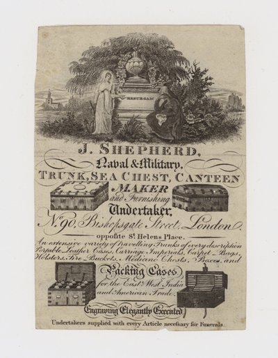 Trunk Maker, J Shepherd, byteskort av English School