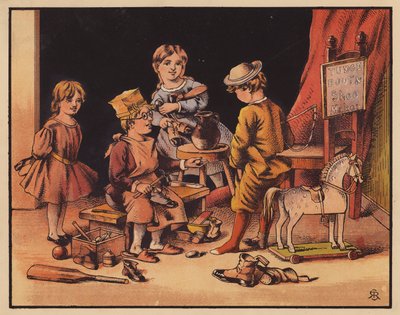Tudge Shoemaker (färglitografi) av English School