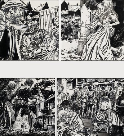 Tudor scener av English School