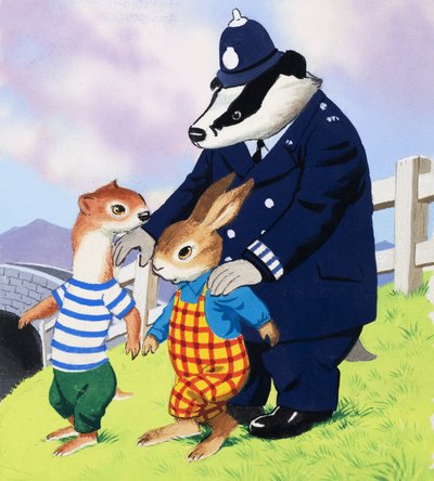 Tufty och polisen grävling av English School
