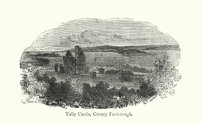 Tully Castle, County Fermanagh (gravyr) av English School