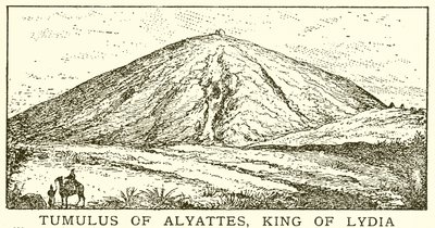 Tumulus av Alyattes, kung av Lydia av English School