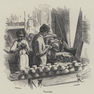 Turner (gravyr) av English School