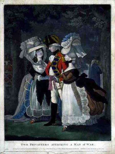 Two Privateers Attacking a Man of War, utgiven av Carington Bowles (fl.1744-93) av English School