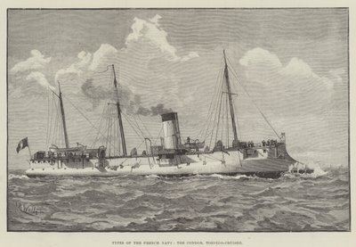 Typer av franska flottan, Condor, Torped-Cruiser (gravyr) av English School