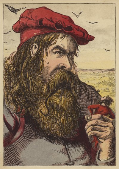 Oidentifierad barnrim (färgad gravyr) av English School