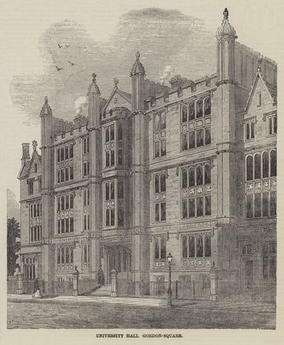 University Hall, Gordon-Square (gravyr) av English School
