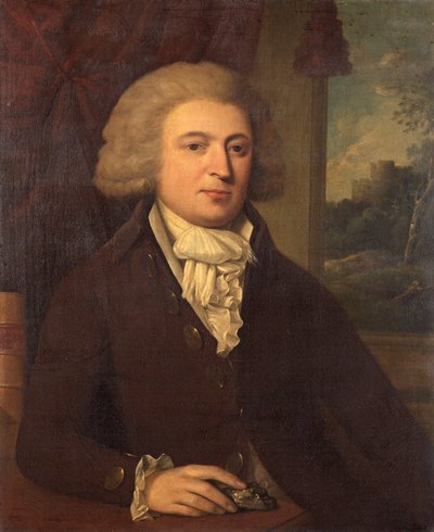 Okänd gentleman med ett mineralexemplar, c.1790 av English School