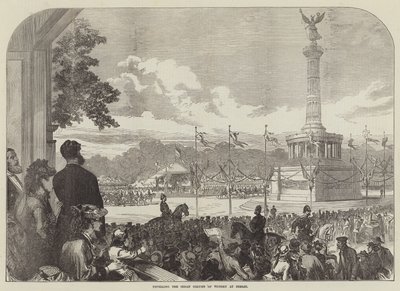 Avtäckning av Sedan Column of Victory i Berlin (gravyr) av English School