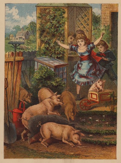 Ovälkomna gäster (färglitografi) av English School