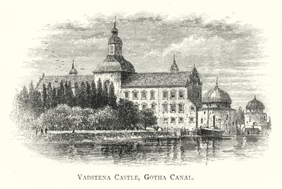 Vadstena slott, Gotha kanal (gravyr) av English School