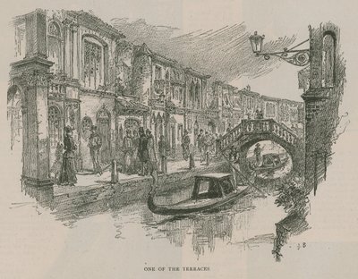 Venedig i London: Sketches at Olympia - One of the Terraces av English School