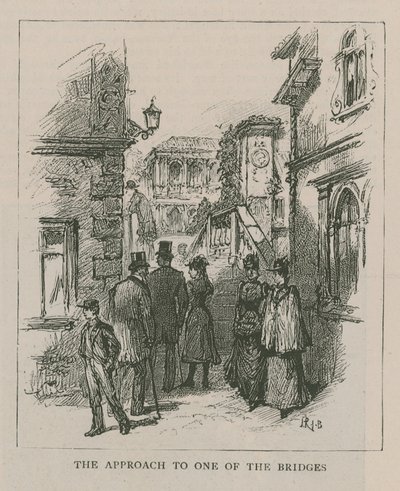 Venedig i London: Sketches at Olympia - Inflygningen till en av broarna av English School