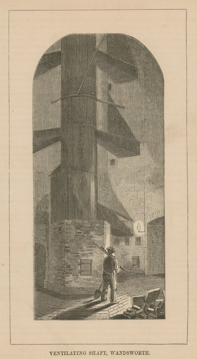 Ventilationsschakt i Wandsworth-fängelset av English School