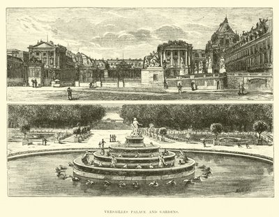 Versailles palats och trädgårdar av English School