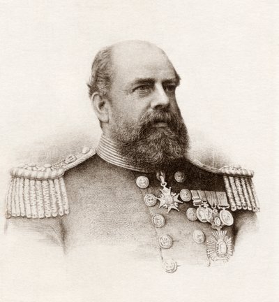 Viceamiral Sir George Tryon (litho) av English School