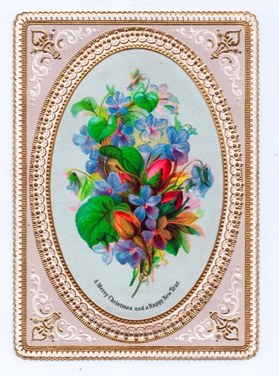 Viktorianskt julkort, ca 1880 av English School