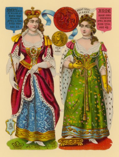 Viktorianskt skrot: Queen Mary, Queen Anne av English School