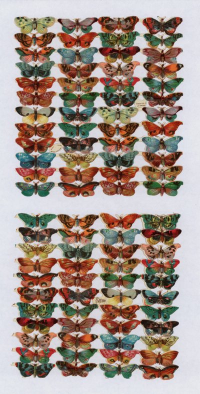 Viktorianska rester (chromolitho) av English School