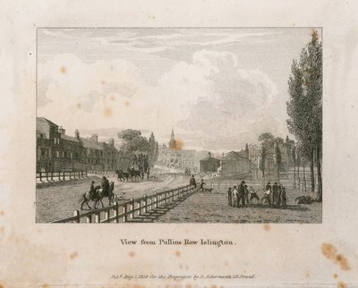 Utsikt från Pullins Row, Islington av English School