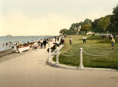 Utsikt över Cowes (handfärgat foto) av English School