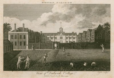 Vy över Dulwich College, London av English School