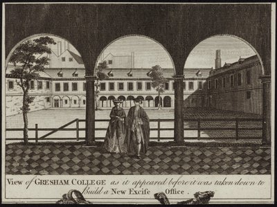 Utsikt över Gresham College av English School